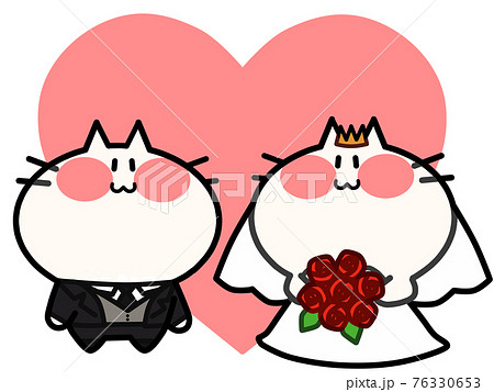 結婚式 猫 結婚 新婦のイラスト素材 - PIXTA