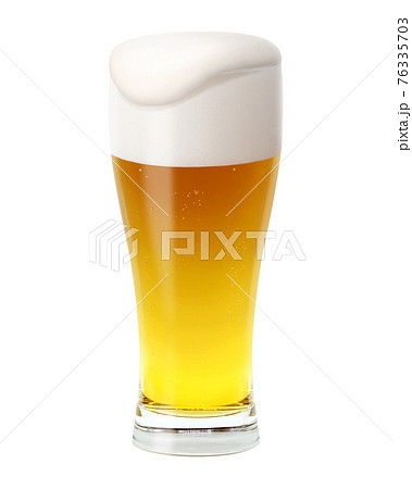 リアル ビール イラスト 冷たいの写真素材