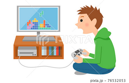 テレビゲームのイラスト素材 テレビゲームのイラスト素材