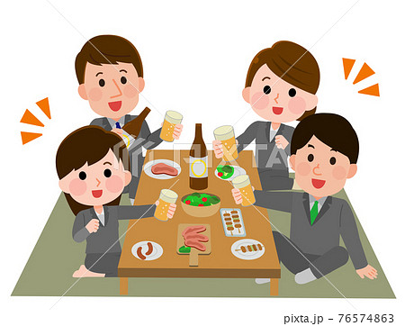 食事会のイラスト素材