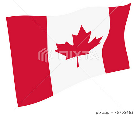 カナダ国旗のイラスト素材集 ピクスタ