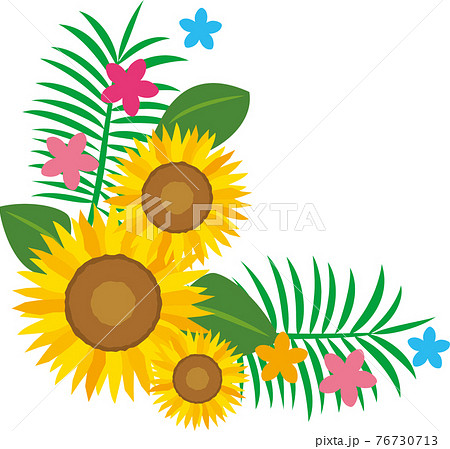 隅っこのイラスト素材