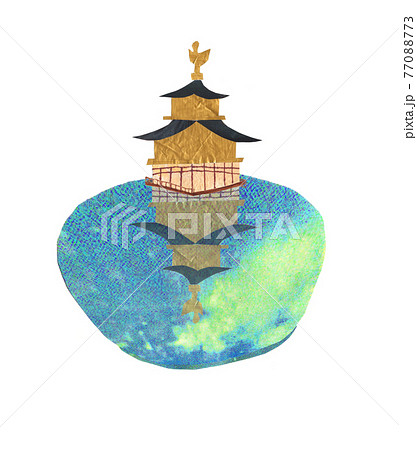 金閣寺のイラスト素材集 ピクスタ