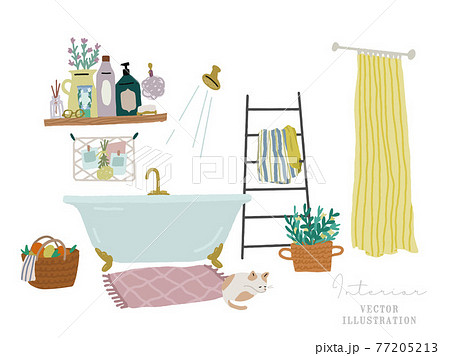 浴室 お風呂 のイラスト素材集 ピクスタ