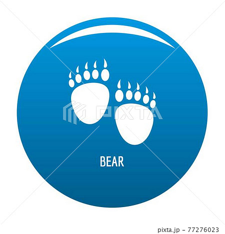 熊の足跡のイラスト素材