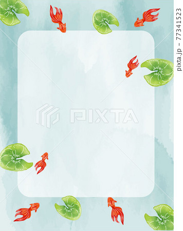 絵葉書 手描きの写真素材