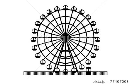 観覧車のイラスト素材集 Pixta ピクスタ