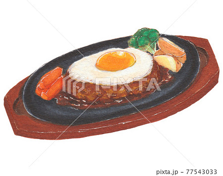 ハンバーグのイラスト素材集 ピクスタ