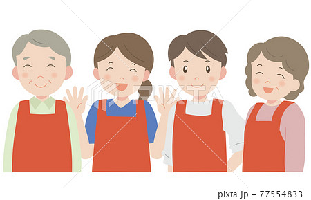 和気あいあいのイラスト素材