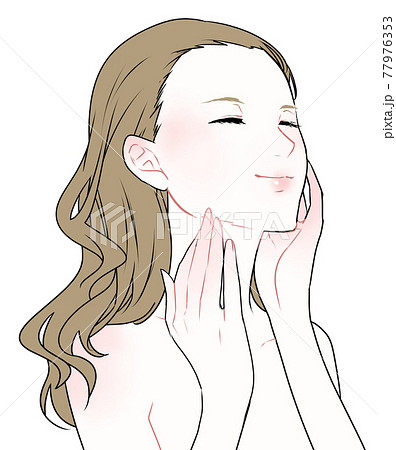 うっとり かわいいのイラスト素材