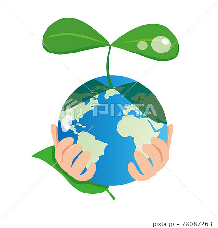 森林破壊 森林伐採 環境破壊 環境問題のイラスト素材