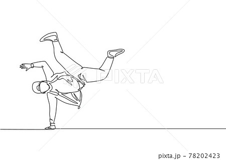 ダンサー かっこいいのイラスト素材