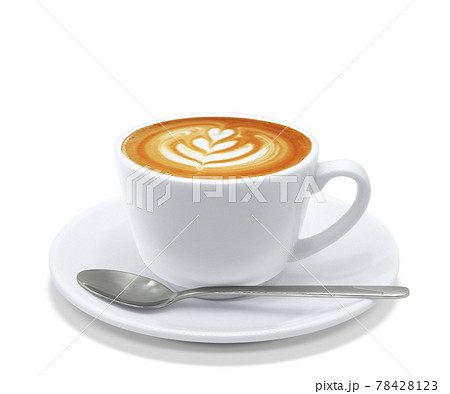 カフェラテのイラスト素材