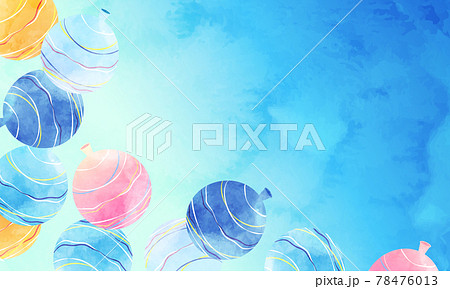 ヨーヨー 水風船のイラスト素材