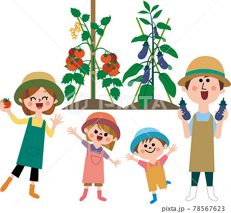 体験農業のイラスト素材