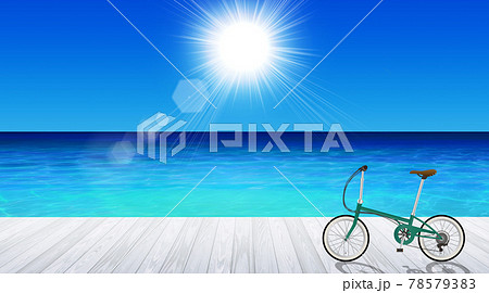 自転車 海 海岸 風景のイラスト素材 - PIXTA