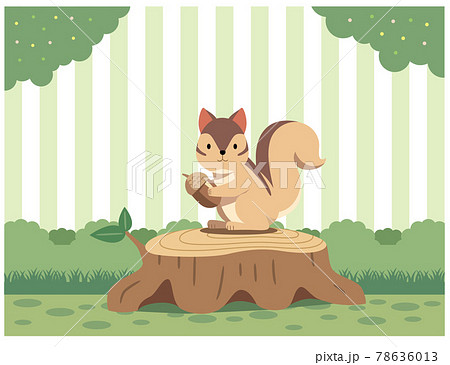 切り株のイラスト素材