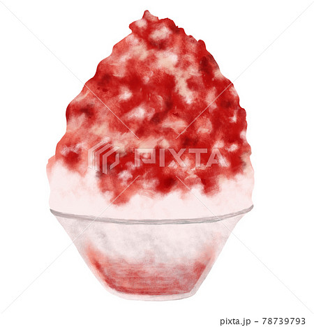 かき氷のイラスト素材集 ピクスタ