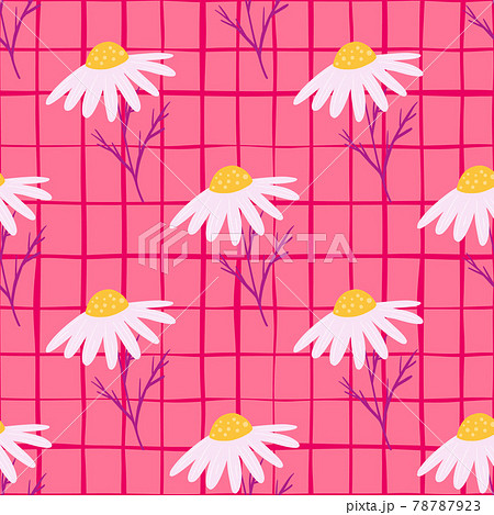 花柄 壁紙 デイジー柄 ピンク 背景 イラスト花のイラスト素材 花柄 壁紙 デイジー柄 ピンク 背景 イラスト花のイラスト素材