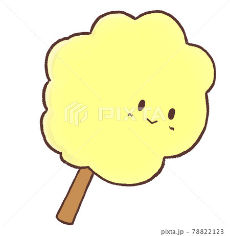 わたがし 屋台 わたあめ 綿菓子の写真素材