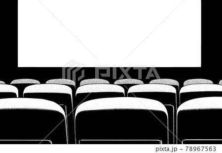 漫画 アニメ モノクロ 白黒のイラスト素材