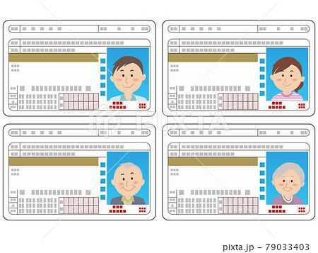 運転免許証のイラスト素材