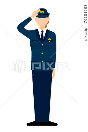 敬礼のイラスト素材集 ピクスタ