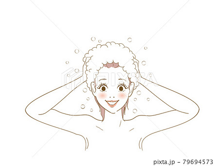 女性 オシャレ きれい ロングヘアのイラスト素材