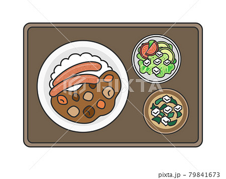 カレールーのイラスト素材