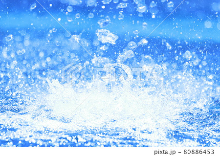 水飛沫の写真素材