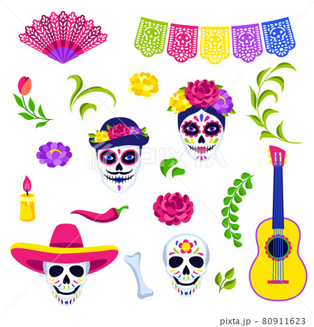 メキシコ人 女の子のイラスト素材