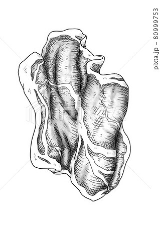 焼肉弁当のイラスト素材