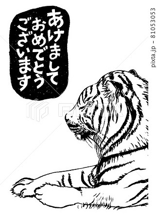 トラの横顔のイラスト素材 トラの横顔のイラスト素材