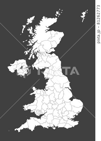 イングランド イギリス 地図 Englandのイラスト素材