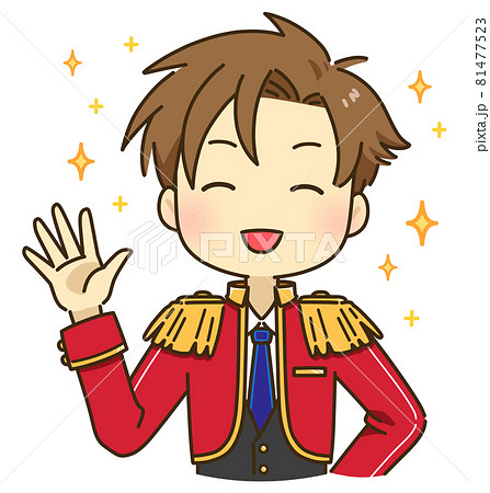 男性アイドルのイラスト素材