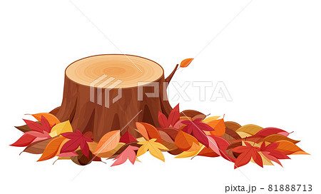 切り株のイラスト素材