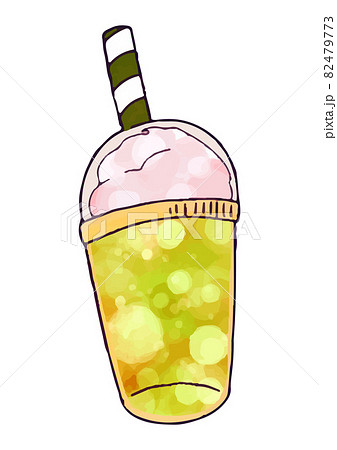 生クリーム ホイップクリーム かわいい アイコンのイラスト素材