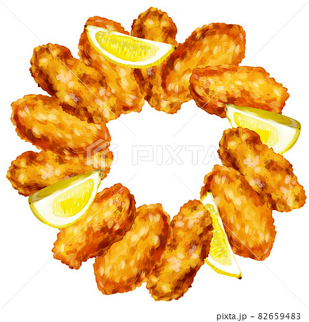 カキフライのイラスト素材