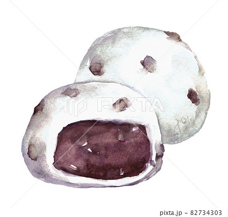 豆大福のイラスト素材