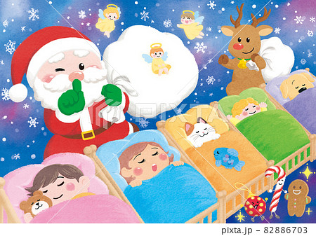 子供 赤ちゃん 天使 イラストの写真素材