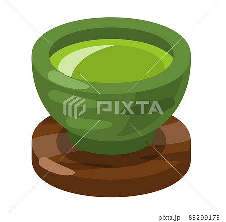 抹茶のイラスト素材