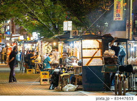 リヤカー屋台の写真素材 - PIXTA