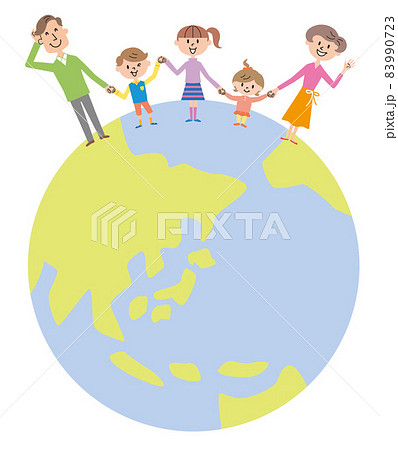 世界の子供たちのイラスト素材 世界の子供たちのイラスト素材