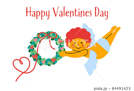 天使 かわいい イラスト 全身 羽のイラスト素材