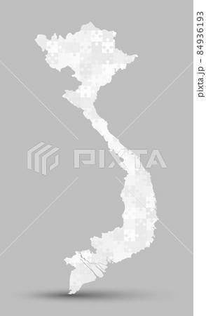 ベトナム 地図 イラスト グラフィックのイラスト素材