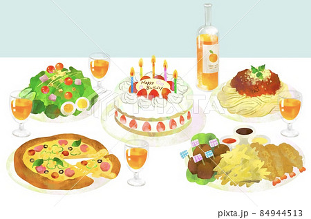 誕生日ケーキ バースデーケーキ のイラスト素材集 ピクスタ