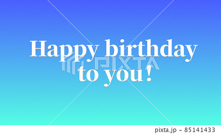 ハッピーバースデイ 誕生日 英語 メッセージのイラスト素材