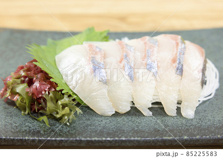 しまあじ 島あじ シマアジ 刺身の写真素材