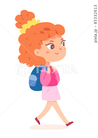 横歩き 子供 人物 こどものイラスト素材