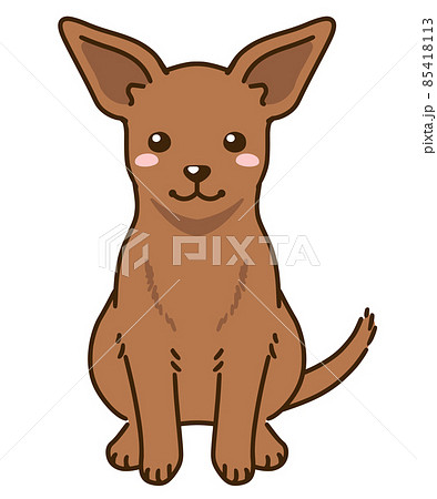 ミニチュアピンシャーのイラスト素材